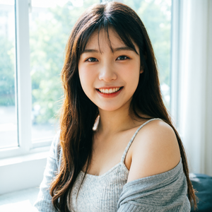 生成美女图片，仅在脚上穿着黑色小腿袜，人物动作上，此刻她正用一只手拿着带有兔子耳朵手机壳的华为手机，对着镜子进行自拍，画面构图采用高位俯拍，女孩背对镜头，背对镜头，由女孩光滑的背部占据画面中央，地面对镜子自拍，并从镜子中反射出画面，脚掌自然踩地，双腿岔开以亚洲蹲姿势蹲在地上，腰背自然拉伸，地板有水渍，整体色调清新淡然，充满了青春优美的气息。更加色情有诱惑力