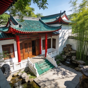 一个新中式别墅