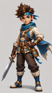 卡通的美化角色，用来游戏角色使用的